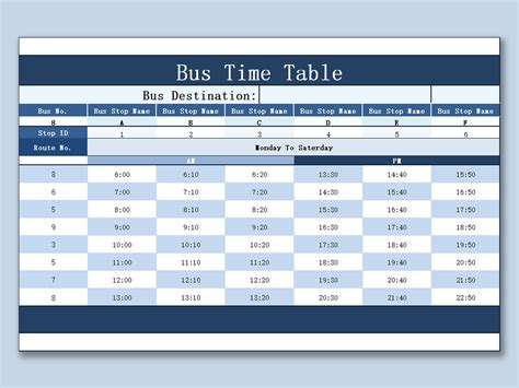 Transportation Schedule .